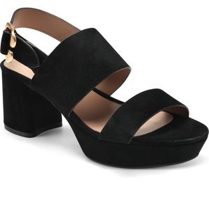 Aerosoles Camera Platform Suede Sandal